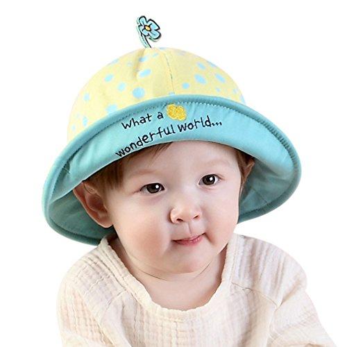 Algopix Similar Product 3 - LRKC Toddlers Dot Sun Hat Bucket Hat