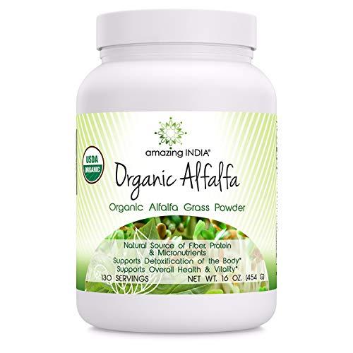 Algopix Similar Product 16 - Amazing India Organic Alfalfa Powder