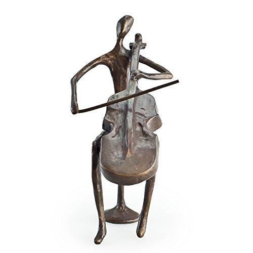Algopix Similar Product 11 - Danya B ZD141 Bronze Cello Player