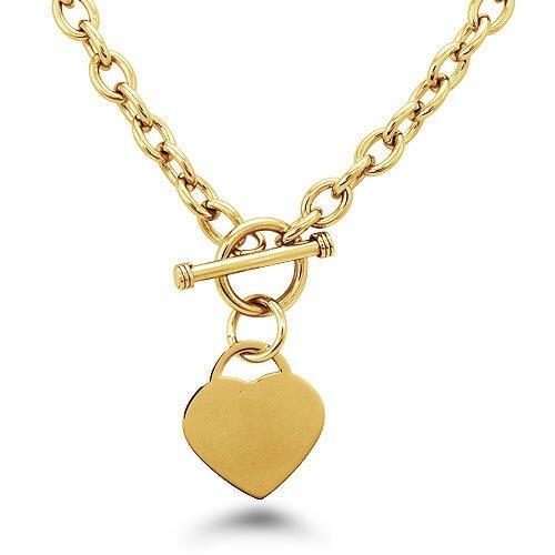 Algopix Similar Product 4 - Stainless Steel 14K Gold PlatedHeart