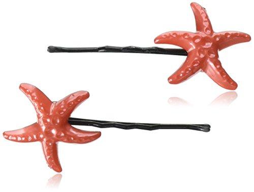 Algopix Similar Product 7 - di Prima Starfish Bobby Pin, Red