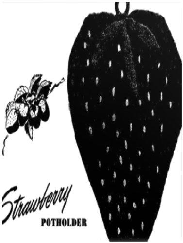 Algopix Similar Product 11 - 0466 STRAWBERRY POTHOLDER VINTAGE