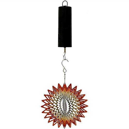 Algopix Similar Product 12 - Sunnydaze 3D Whirligig Orange Star Wind