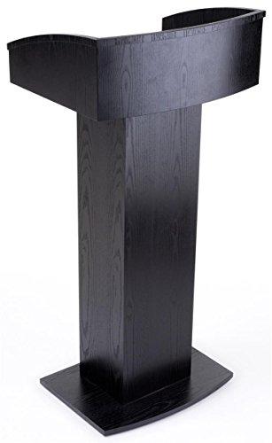 Algopix Similar Product 17 - Gloss Black Wood Grain Veneer Lectern