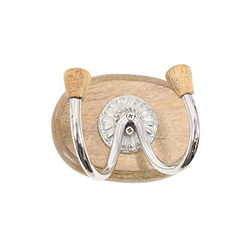 Algopix Similar Product 14 - Benzara Wood Aluminium Hook