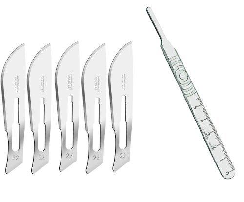 Algopix Similar Product 18 - Swann-Morton Scalpel No 4 With 5X Blades