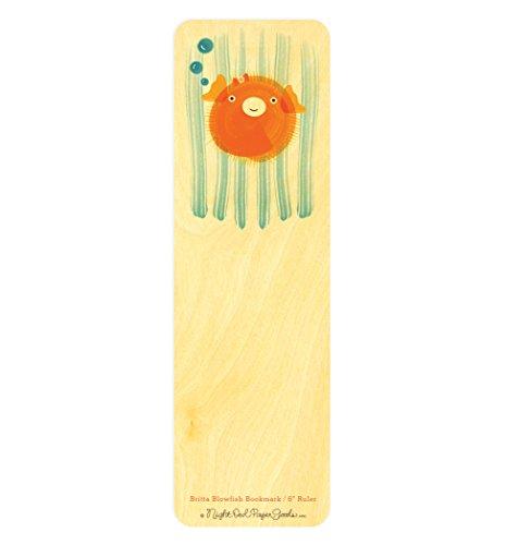 Algopix Similar Product 13 - Britta Blowfish Wood BookmarkRuler by