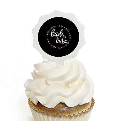 Algopix Similar Product 8 - Bride Tribe  Cupcake Picks with