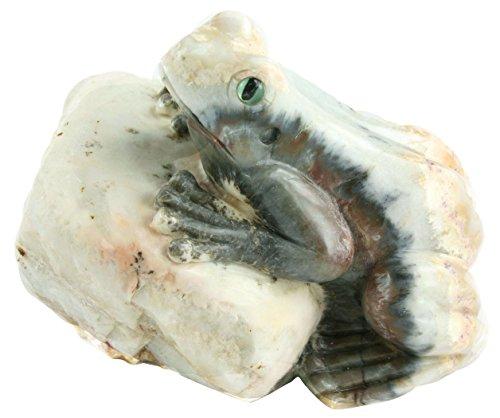 Algopix Similar Product 13 - One of a Kind Frog Carving in Natural