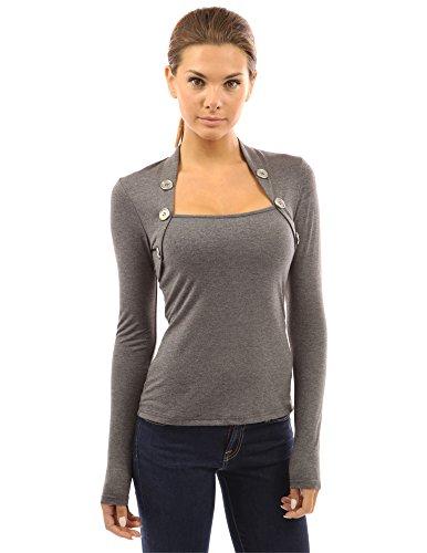 Algopix Similar Product 6 - PattyBoutik Women Bolero Button Long