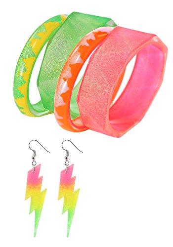 Algopix Similar Product 4 - Fun Costumes 80s Womens Jewelry Set