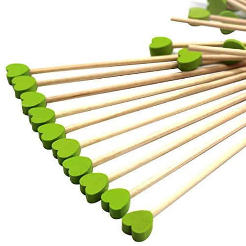 Algopix Similar Product 4 - 100 Pcs Disposable Color Wood Swizzle