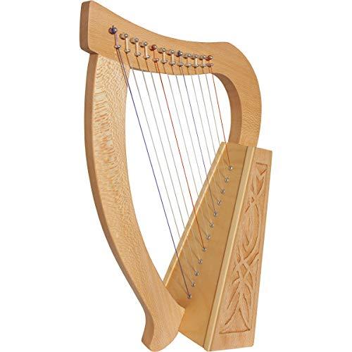 Algopix Similar Product 7 - 12String Baby Celtic Harp wKnotwork