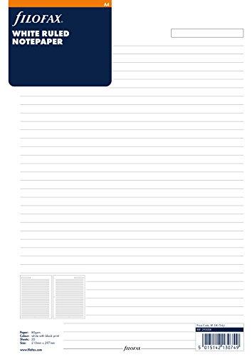 Algopix Similar Product 2 - FILOFAX A4 RULED PAPER WHITE 293008