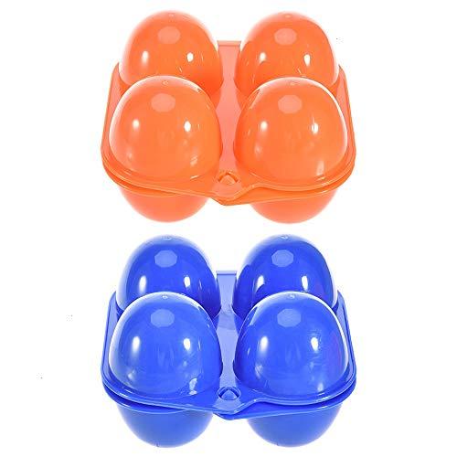 Algopix Similar Product 7 - Egg Carrier Pack of 2 Plastic Portable