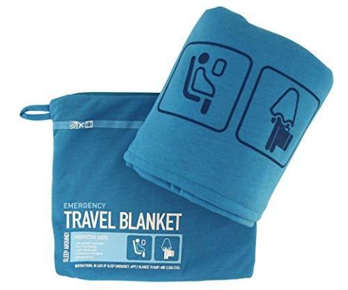 Algopix Similar Product 20 - Flight 001 Travel Blanket, Blue