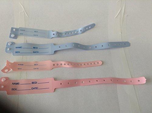 Algopix Similar Product 16 - Id Bracelet for Adult, White - 100pcs