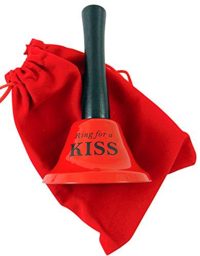 Algopix Similar Product 9 - Ring for a Kiss Bell in Red Funny
