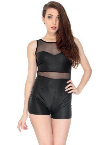 Algopix Similar Product 9 - Simplicity Ultrachic Romper wMesh