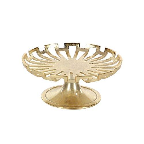 Algopix Similar Product 15 - Benzara Radiant Cake Plate in Golder