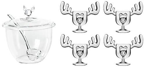 Algopix Similar Product 19 - Christmas Moose Mug Punch Bowl Set with