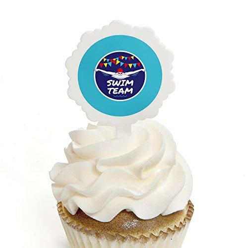 Algopix Similar Product 2 - Making Waves  Swim Team  Cupcake