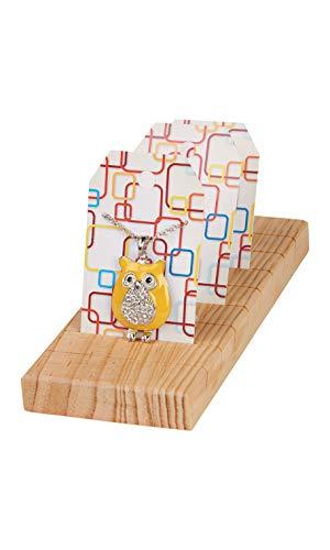 Algopix Similar Product 4 - Natural Wood Jewelry Card Display  9L