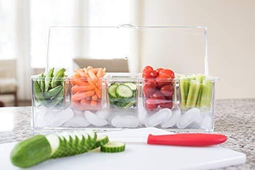Algopix Similar Product 6 - Adorn Home Ice Chilled Large Condiment