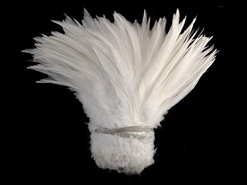 Algopix Similar Product 20 - Rooster Feathers  Natural White Strung