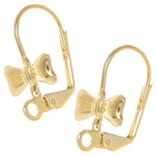 Algopix Similar Product 2 - Beadaholique Brass Leverback Earrings