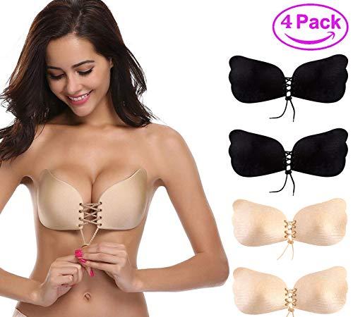 Algopix Similar Product 2 - Thinksea 4 Pack Sticky Bra Backless