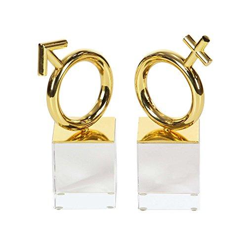 Algopix Similar Product 12 - Benzara Gorgeous Golden Metal Glass