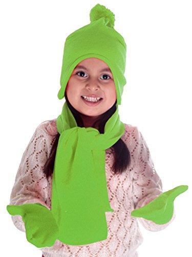 Algopix Similar Product 8 - Babys Winter Knit Fleece Pompom Beanie