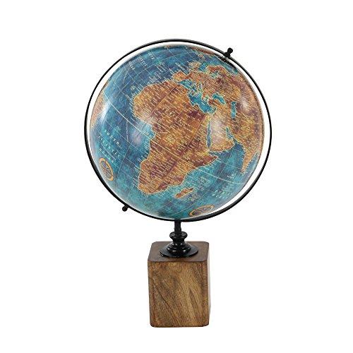 Algopix Similar Product 1 - Benzara Decorative Wood Pvc Globe Home