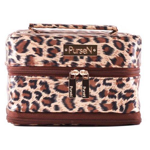 Algopix Similar Product 2 - PurseN Small Jewelry Case, Leopard/Brown