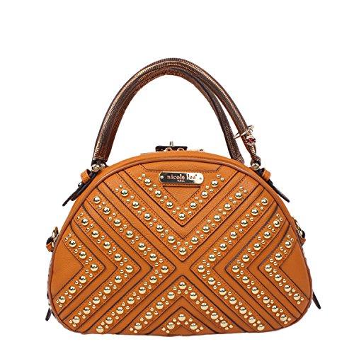 Algopix Similar Product 9 - Nicole Lee Beckett Studded Bowler Bag