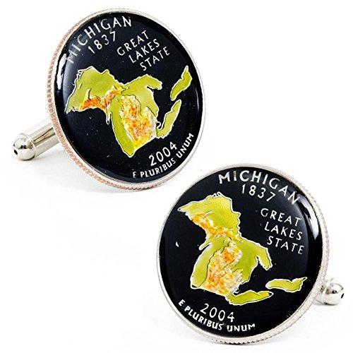 Algopix Similar Product 12 - Hand Painted Michigan State Quarter