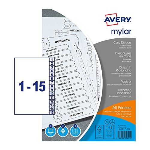 Algopix Similar Product 8 - Avery Index Unpunched 115 White A4 Ref