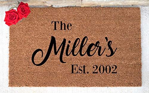 Algopix Similar Product 8 - Personalized Doormat  Custom Doormat 