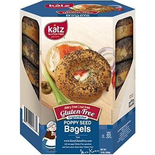 Algopix Similar Product 13 - Katz Gluten Free Poppy Seed Bagels 