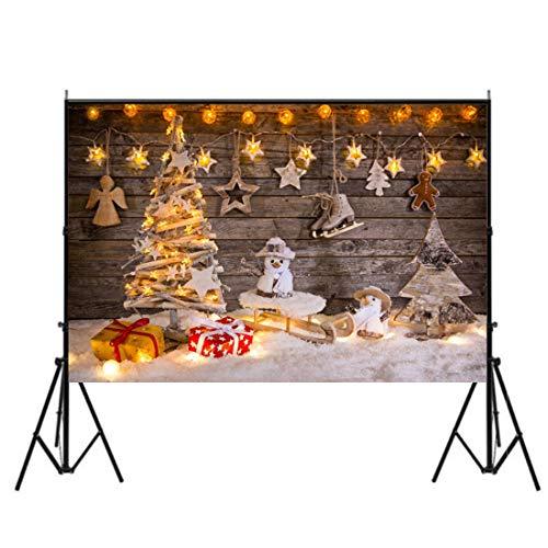 Algopix Similar Product 19 - Christmas Tree Reindeer Backdrop Xmas