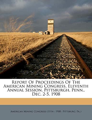 Algopix Similar Product 4 - Report of proceedings of the American