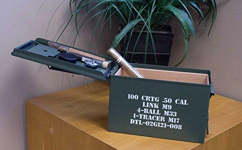 Algopix Similar Product 8 - 50 Cal Ammo CAN Cigar HUMIDOR  50