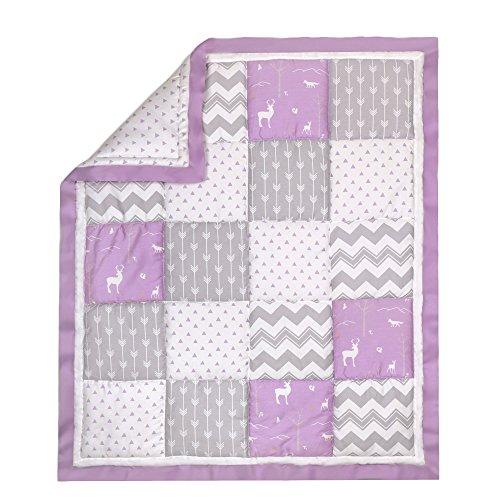 Algopix Similar Product 9 - Purple and Grey Woodland Patchwork