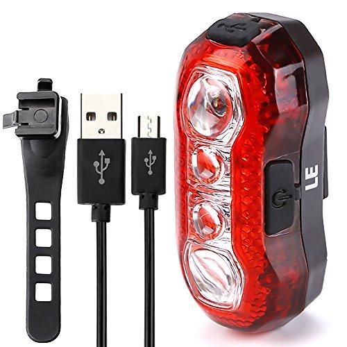 Algopix Similar Product 19 - LE Rechargeable LED Bike Light Bicycle
