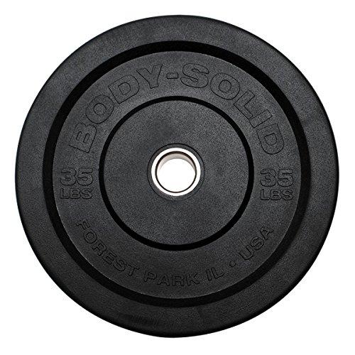 Algopix Similar Product 3 - BodySolid OBPP35 35Lb Black Bumper