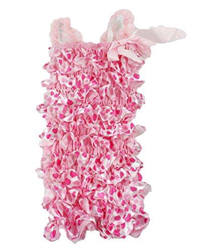 Algopix Similar Product 1 - Satin Lace Ruffle Baby Toddler Rompers