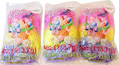 Algopix Similar Product 4 - Easter Grass 4oz Pack Basket Filler