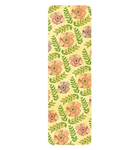 Algopix Similar Product 20 - Peony and Sprigs Wood BookmarkRuler by
