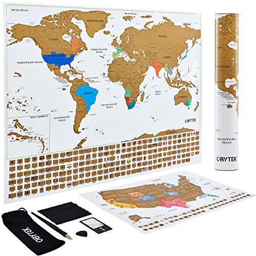 Algopix Similar Product 4 - Obytek Scratch Off Map of The World